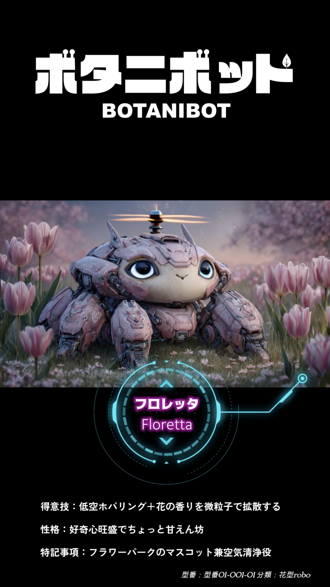 フロレッタ【ボタニボット型番01-001-01】分類：花型